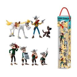 Figurines Lucky Luke - Pack de 7 - Plastoy - Vert - Enfant - Multicolore - 3 ans et plus