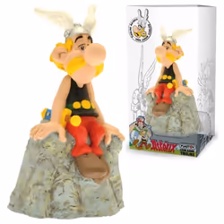 Plastoy - Tirelire Astérix sur son Rocher 14 cm