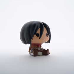 Plastoy Tirelire Chibi Eren, Multicolore, Polyvinyl chloride (PVC)
