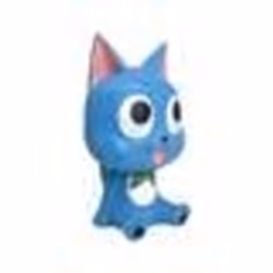 Tirelire - Plastoy - Chibi Fairy Tail - Cylindrique - Bleu - Enfant