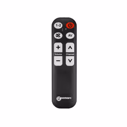 Geemarc Telecom TV5, TV, Appuyez sur les boutons, Noir