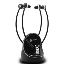 Geemarc Telecom CL7370-2 OPTI Casques Avec fil &sans fil Ecouteurs TV Socle de chargement Noir