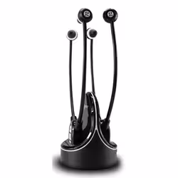 Geemarc Telecom CL7370-2 OPTI Casques Avec fil &sans fil Ecouteurs TV Socle de chargement Noir - Vue supplémentaire 2