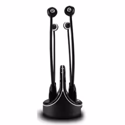 Geemarc Telecom CL7370-2 OPTI Casques Avec fil &sans fil Ecouteurs TV Socle de chargement Noir - Vue supplémentaire 3