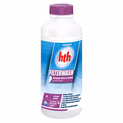 Nettoyant filtre à sable Filterwash 1 L - HTH Nettoie et détartre : 1. Les filtres à sable et à cartouches / 2. Les toiles de ...