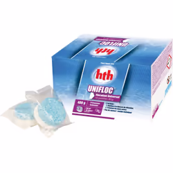 Floculant universel en pastilles Unifloc 400 grammes de la marque HTH. Le floculant universel en pastilles Unifloc de 400 gra ...