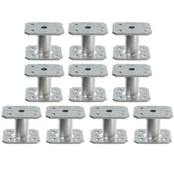 Lot de 10 Pieds de poteau de petite dimension PPMINI70