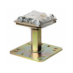 Pied de poteau réglable PPRC avec fixations platine 130x130mm hauteur 100 à 150m - SIMPSON - KIT FIX PPRC