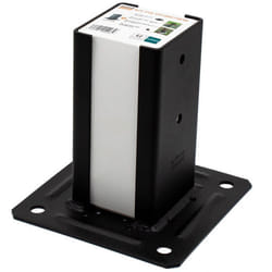 Kit pour poteau carré noir - MARQUE - 9x9 - Acier DD11 - Épaisseur 2.5 mm - Finition cataphorèse noire