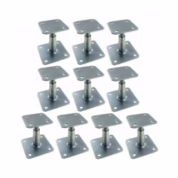 Poteau réglable - SIMPSON - APB100-150 - Acier - Gris - 10 pieds