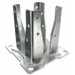 Pied de poteau carré SIMPSON de jardin à boulonner - 90 x 90 mm - AG527P