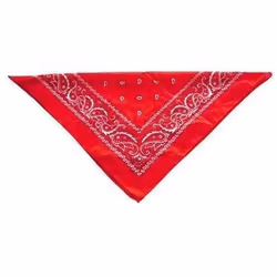 Bandana - Non spécifié - Rouge - 50x50 cm - Imprimé floral - Printemps/Été