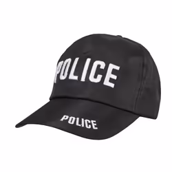 Casquette - POLICE - Adulte - Tissu - Noir - Réglable