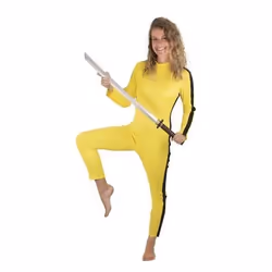 Déguisement de Tueuse Kill Bill - Adulte - Jaune - Combinaison