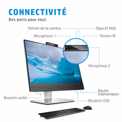 HP E24mv G4 écran plat de PC 23.8" Full HD Noir, Argent - Vue supplémentaire 14