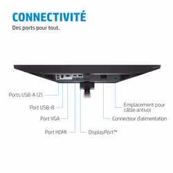 HP E24mv G4 écran plat de PC 23.8" Full HD Noir, Argent - Vue supplémentaire 9