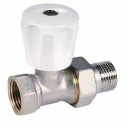 Robinet radiateur droit manuel à visser tube fer gamme A 12X17 (3/8") THERMADOR référence RRA12D - Type de produit : robinet  ...