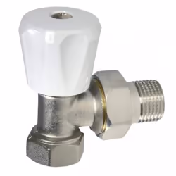 Robinet radiateur équerre manuel à visser tube fer série A 12x17 (3/8") THERMADOR référence RRA12E - Type de produit : robine ...