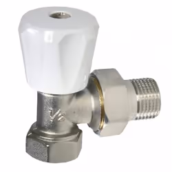 Robinet radiateur équerre manuel à visser tube fer série A 15x21 (1/2") THERMADOR référence RRA15E - Type de produit : robine ...