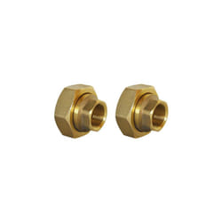 Thermador - Lot de 2 raccords union en laiton pour circulateur G1'1/2' (40/49) - sortie f 3/4' (20/27)
