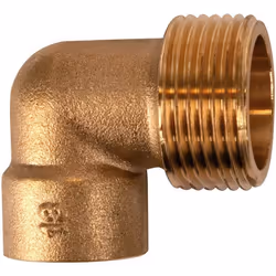 Raccord laiton coudé 90° à souder - M 3/4 - diamètre 22 mm - 92GC