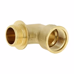 Coude laiton égal avec épaulement Mâle Femelle 3/4 Coude laiton 90° MF à visser. Caractéristiques Filetage 3/4" (20x27) INFOR ...