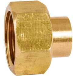 Raccord laiton droit 2 pièces à souder - F 1/2 - diamètre 12 mm - 359GC