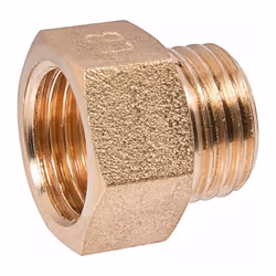 Raccord laiton droit à visser - M 1/2' - F 1/2' - 246E - Thermador Fixation à visser