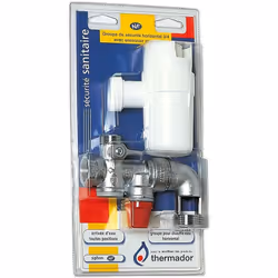 Description générale Groupe de sécurité pour chauffe-eau horizontal, essentiel pour le bon fonctionnement des préparateurs d' ...