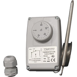 Thermador - Thermostat étanche IP54 pour chauffage et froid - réglage 0°C à +40°C