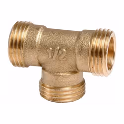 Raccord laiton en T à visser - M 1' - 130GC - Thermador Fixation à visser