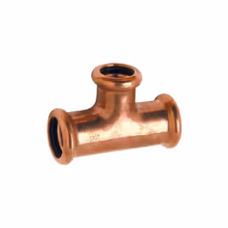 Té cuivre à sertir, diamètre 16 mm THERMADOR référence 613016. Té égal femelle / femelle / femelle, avec raccord à sertir uni ...