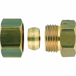 Raccord bicône droit laiton - F 1/2 - diamètre 15 mm