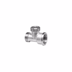 Présentation Raccord nickelé de dérivation pour vase d'expansion sanitaire VEXBAL®. Dimensions : 3/4" Mâle - Mâle - Femelle.  ...