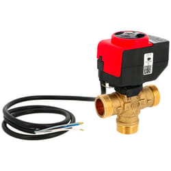 Thermador - Vanne directionnelle à boisseau cylindrique 3 voies Mâle 1' (26/34) - Moteur 3 points