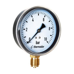 Thermador - Manomètre sec radial Mâle 1/4' (8/13) - Ø63mm - 0 à 10bar