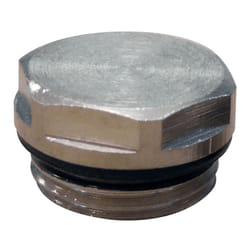Thermador - Bouchon plein nickelé 1/2' (15/21) pour radiateur acier