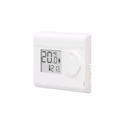 Présentation Thermostat permettant de réguler la température de chauffage d'un logement. Affichage permanent de la températur ...