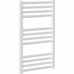 Présentation Sèche-serviettes eau chaude NF Mahana - 600 x 1496 mm - 728W - Raccordement central Sèche-serviettes droit hydra ...