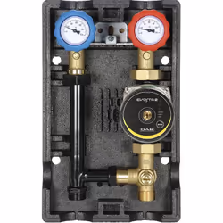 Présentation Groupe hydraulique MODULFIT mélangé avec circulateur (moteur en option) - DN25 Avec vannes d'arrêts à sphère ver ...