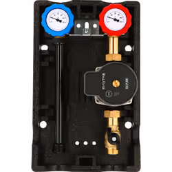 Présentation Groupe hydraulique MODULFIT direct avec circulateur - DN32 Avec vannes d'arrêts à sphère vers l'installation, th ...