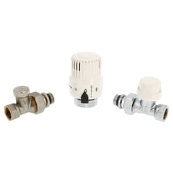 Thermador - Tête thermostatique Pas de 30x1,5 + corps chromé 3/8' (12/17) Droit + raccord