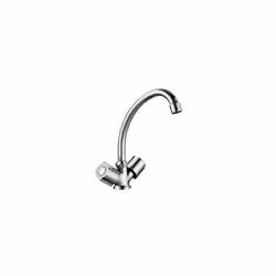 Mitigeur évier NF AKVO THERMADOR - AKV100 - couleur chromé bec classique aérateur M24/100 (code AERT1) fixation étrier flexib ...