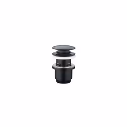 matière laiton noir (epoxy) type avec lanterne/trop-plein Ouvert./fermeture clic-clac Cuvette métal Ø63mm Sortie 33x42 (1’’1/ ...
