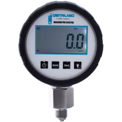 Manomètre électronique radial 0-6 bar - 1/4' (8/13) Ø80 mm - boîtier inox Thermador