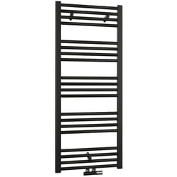 Sèche-serviettes eau chaude nf Mahana - 600 x 1238 mm - 598W - Noir Thermador