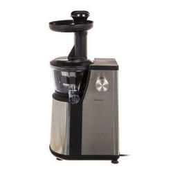 Domoclip DOP102 presse-agrumes Centrifugeuse lente 400 W Noir, Acier inoxydable