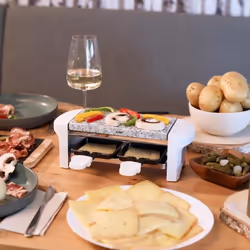 Livoo DOC156W raclette 2 personne(s) 350 W Gris, Blanc