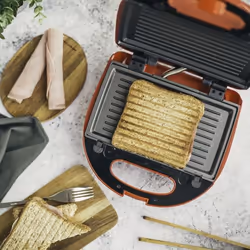 Livoo DOP133 gaufrier et appareil à croque-monsieur 700 W Rouge