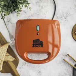 Livoo DOP133 gaufrier et appareil à croque-monsieur 700 W Rouge